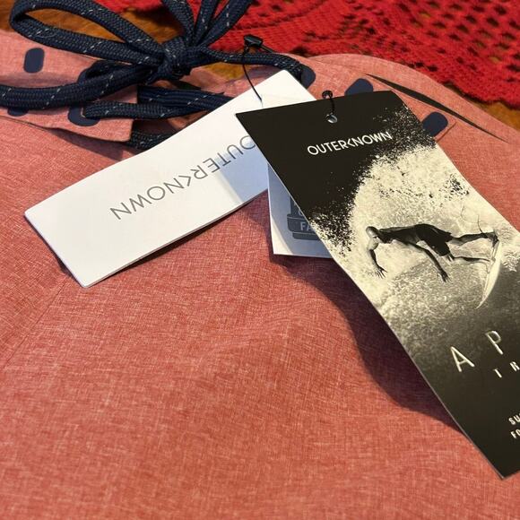 Outerknown Apex Swim Trunks Kelly Slater Mens 36 Red Salmon Performance Surfer - Picture 8 of 10